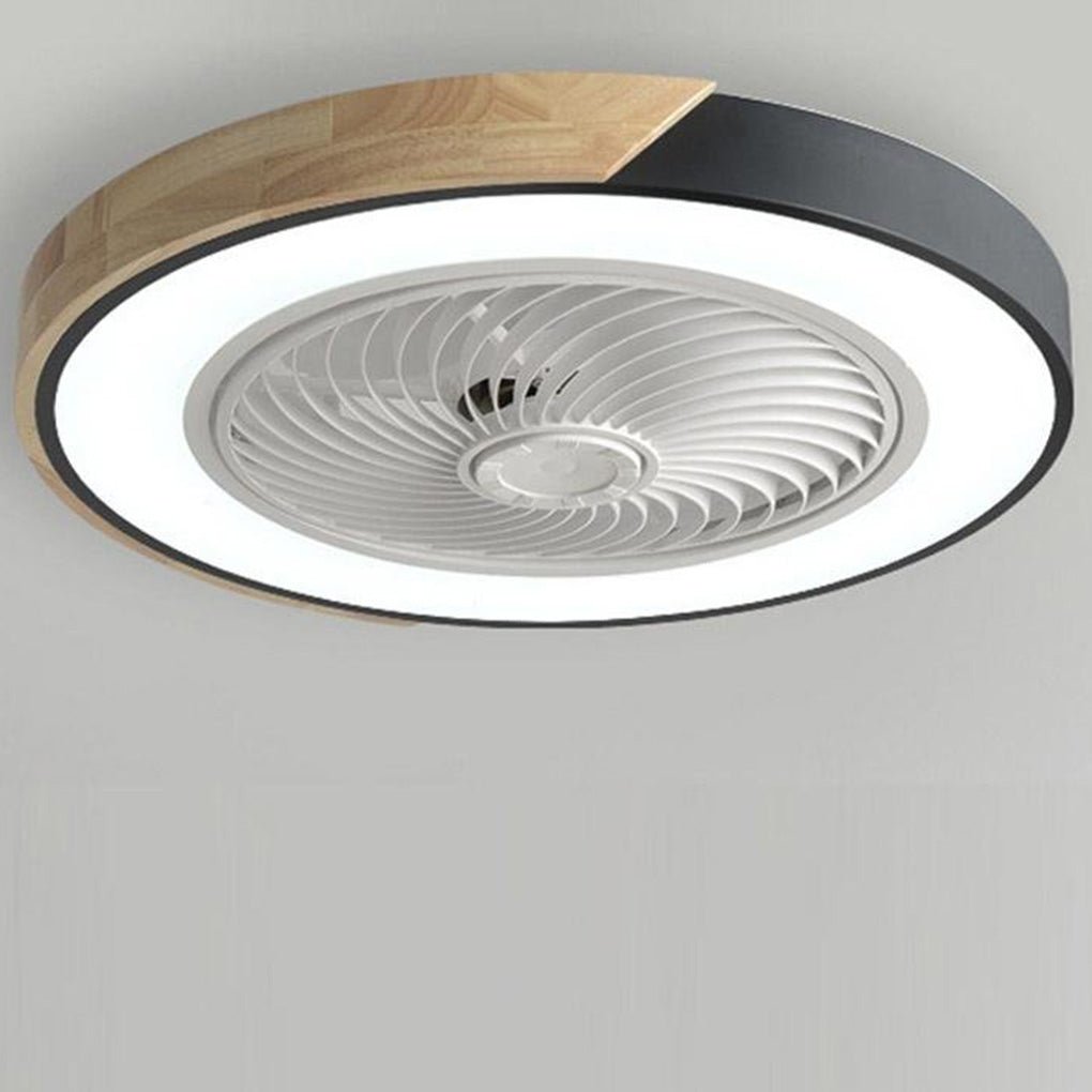 Integrierter LED-Deckenventilator ohne Flügel, rund-quadratisch, mit Fernbedienung