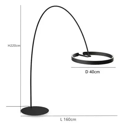 Design-Stehleuchte mit LED-Beleuchtung im nordischen Stil für Angler