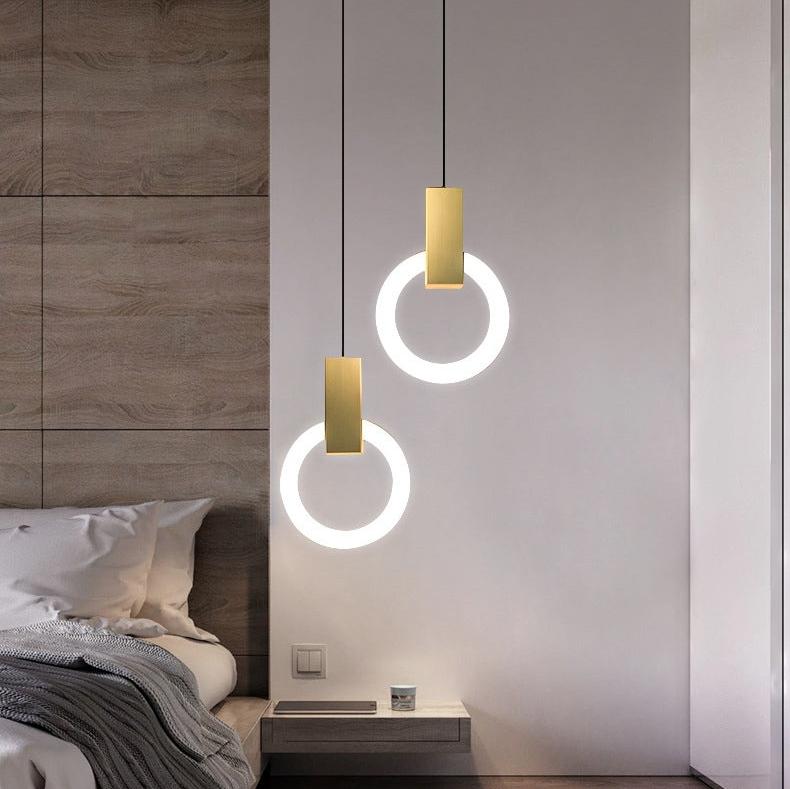 LED-Pendelleuchte mit nordischem Ringdesign