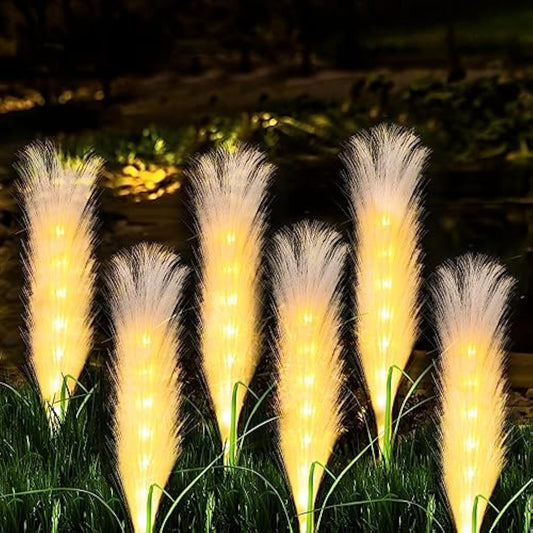 4er-Pack Solar-Außenleuchte aus Fiber Reed
 - OnyxLampen
