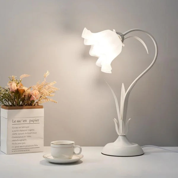 Antique Adjustable Flower Table Lamp