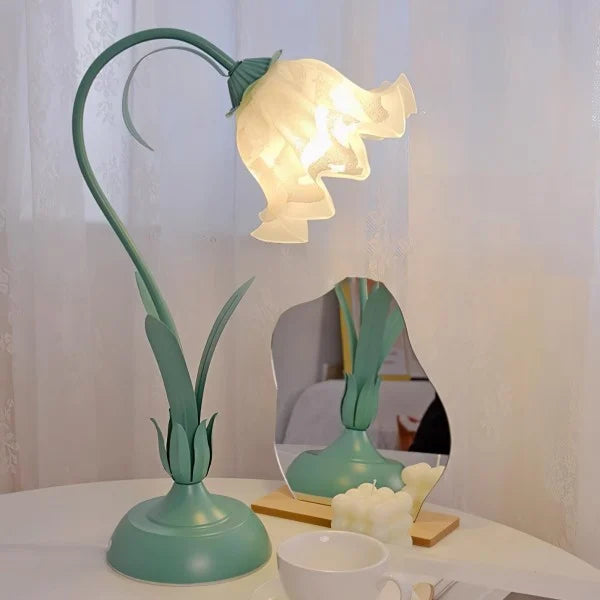 Antique Adjustable Flower Table Lamp