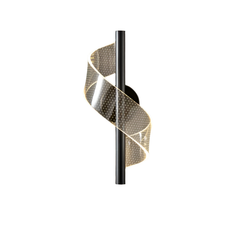 Luxuriöse Wandlampe mit Glaskandelaber – Glasspilar™