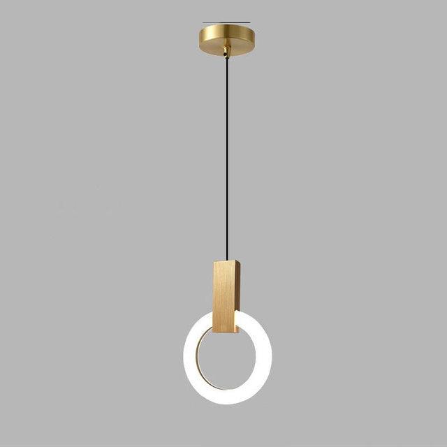 LED-Pendelleuchte mit nordischem Ringdesign